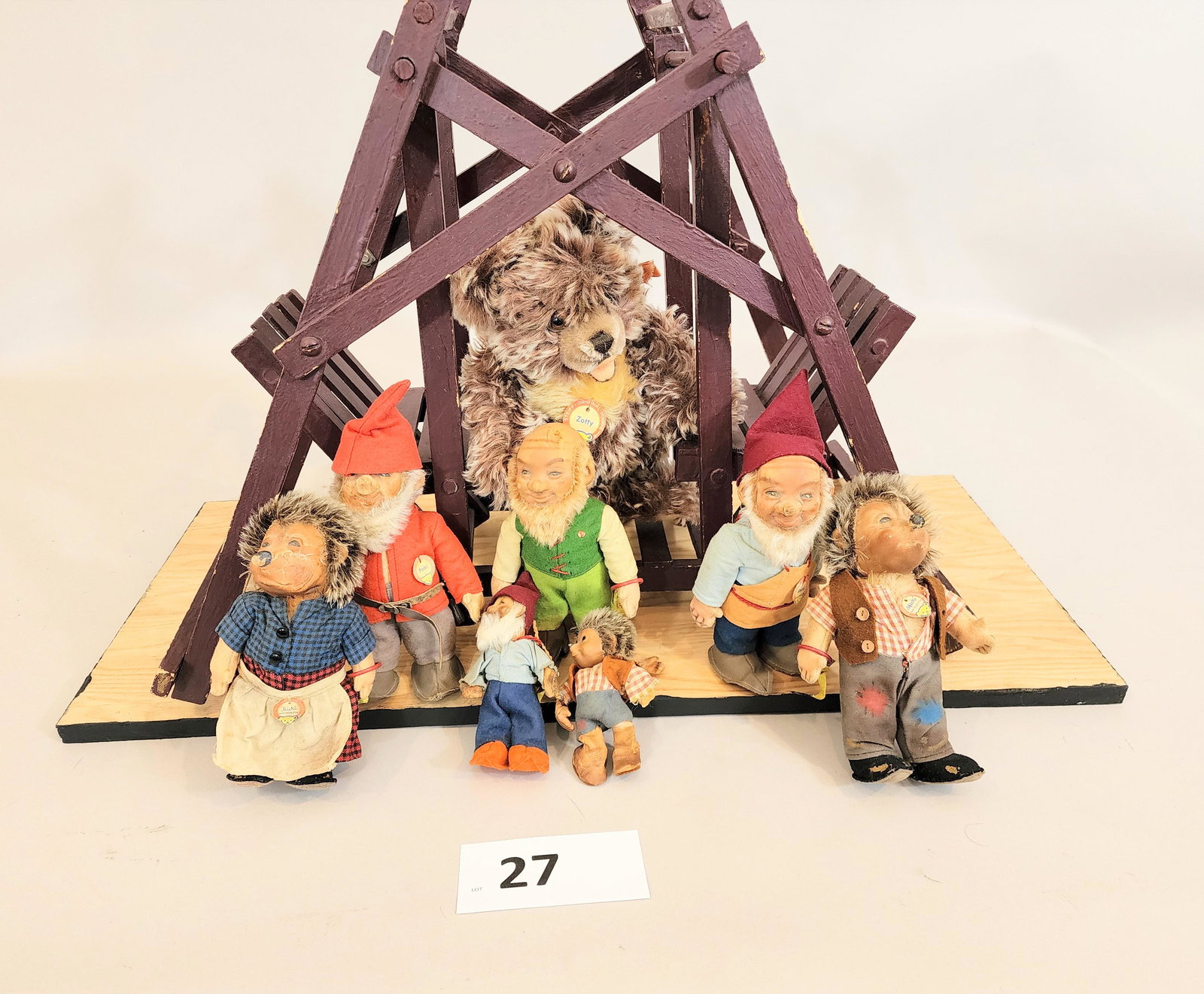 STEIFF BEAR AND TOMTES (1 of 5)