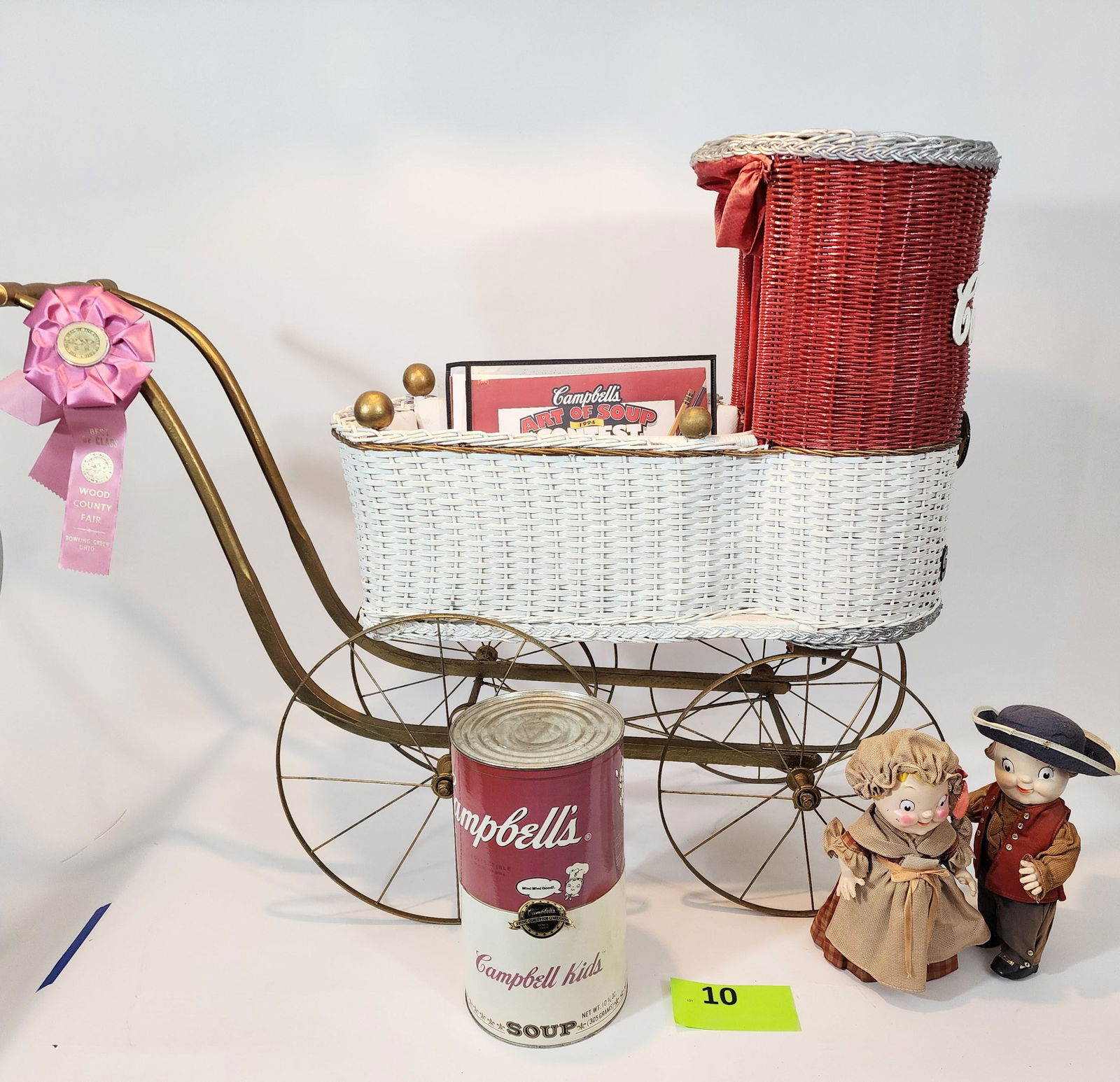 CAMPBELL'S SOUP-INSPIRED DOLL CARRIAGE AND ADVERTISING MATERIALS (1 of 4)