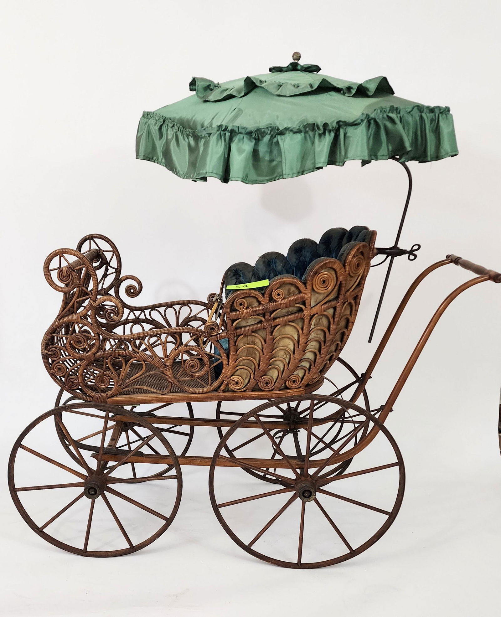RATTAN BABY CARRIAGE (1 of 8)