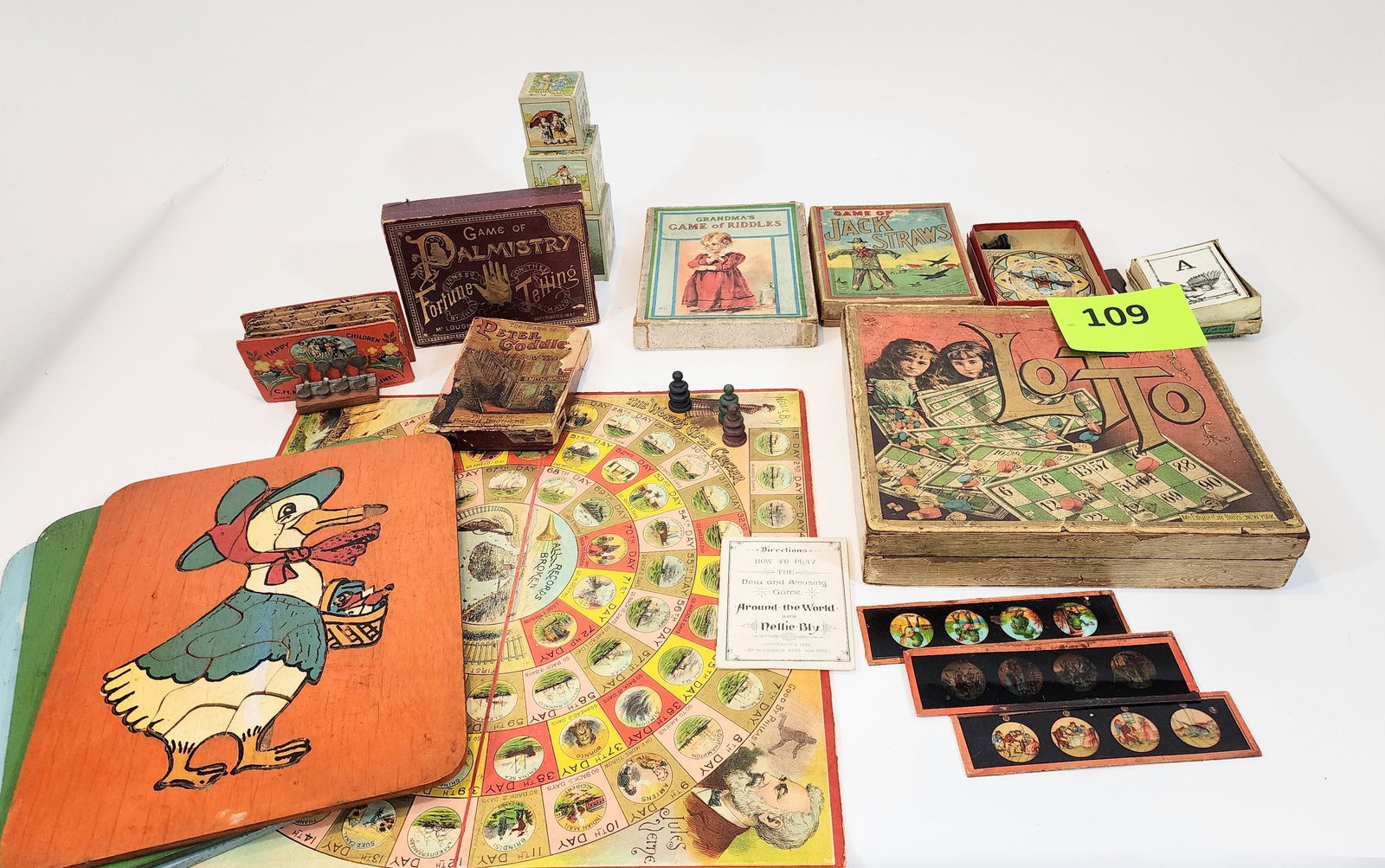 LARGE LOT OF VICTORIAN GAMES (1 of 10)