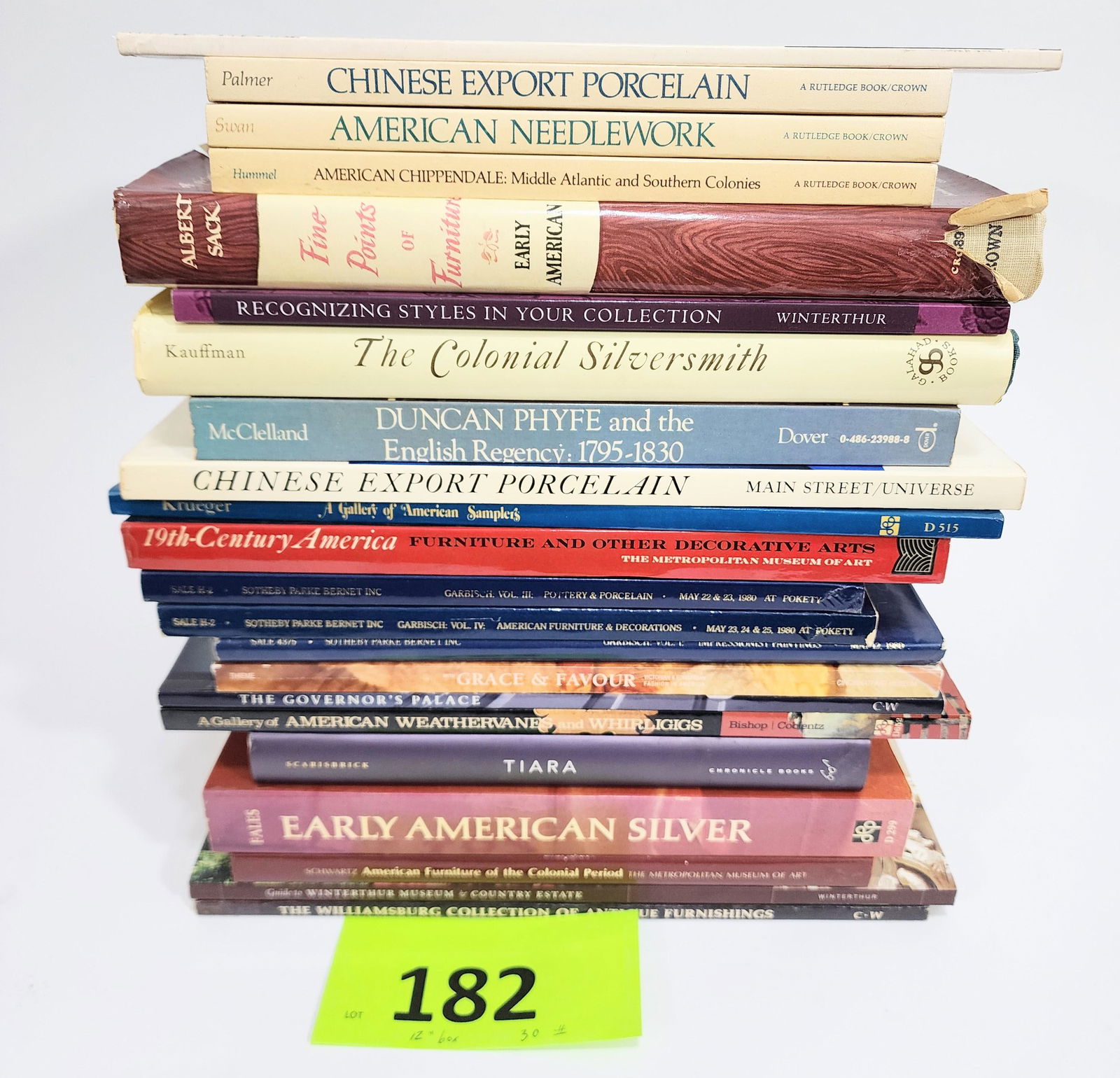 GROUP OF ANTIQUES AND DECORATIVE ARTS REFERENCE BOOKS (1 of 1)