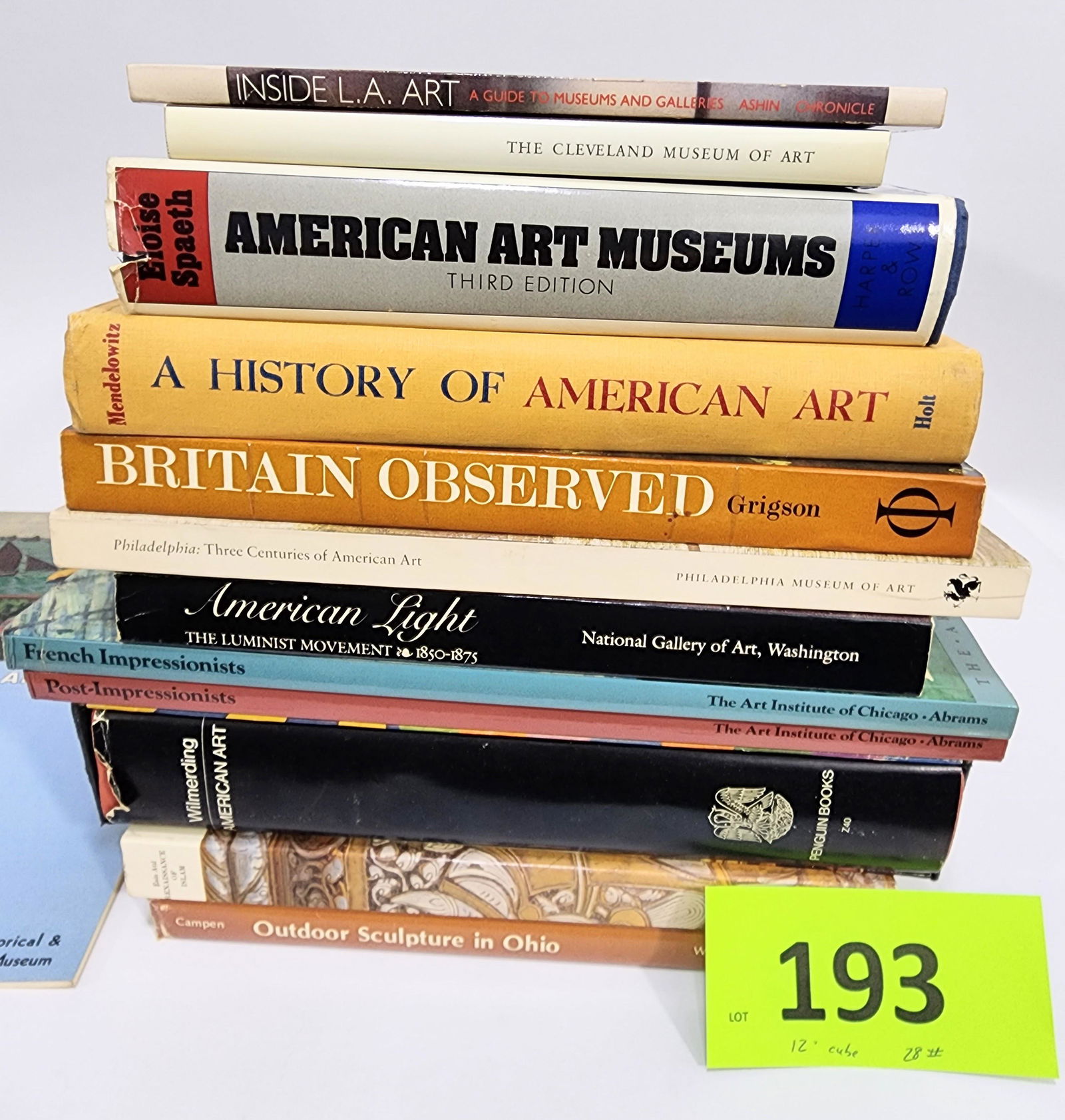 COLLECTION OF ART HISTORY BOOKS (1 of 2)