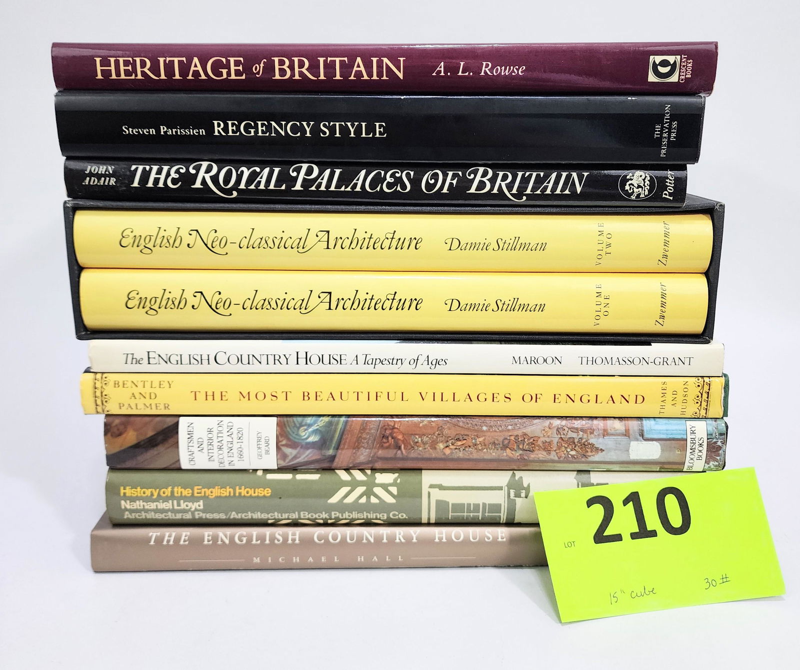 GROUP OF BOOKS ON ENGLISH ARCHITECTURE (1 of 1)