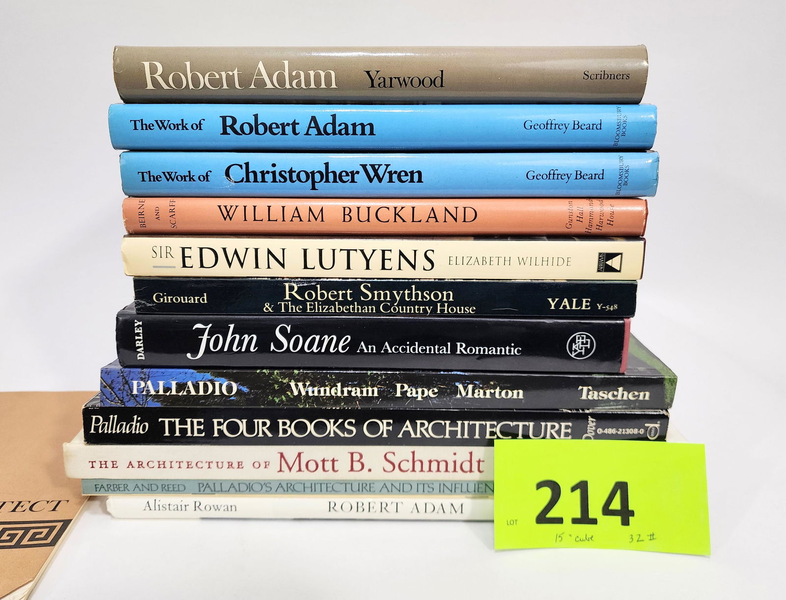 GROUP OF BOOKS ON BRITISH & CONTINENTAL ARCHITECTS (1 of 2)