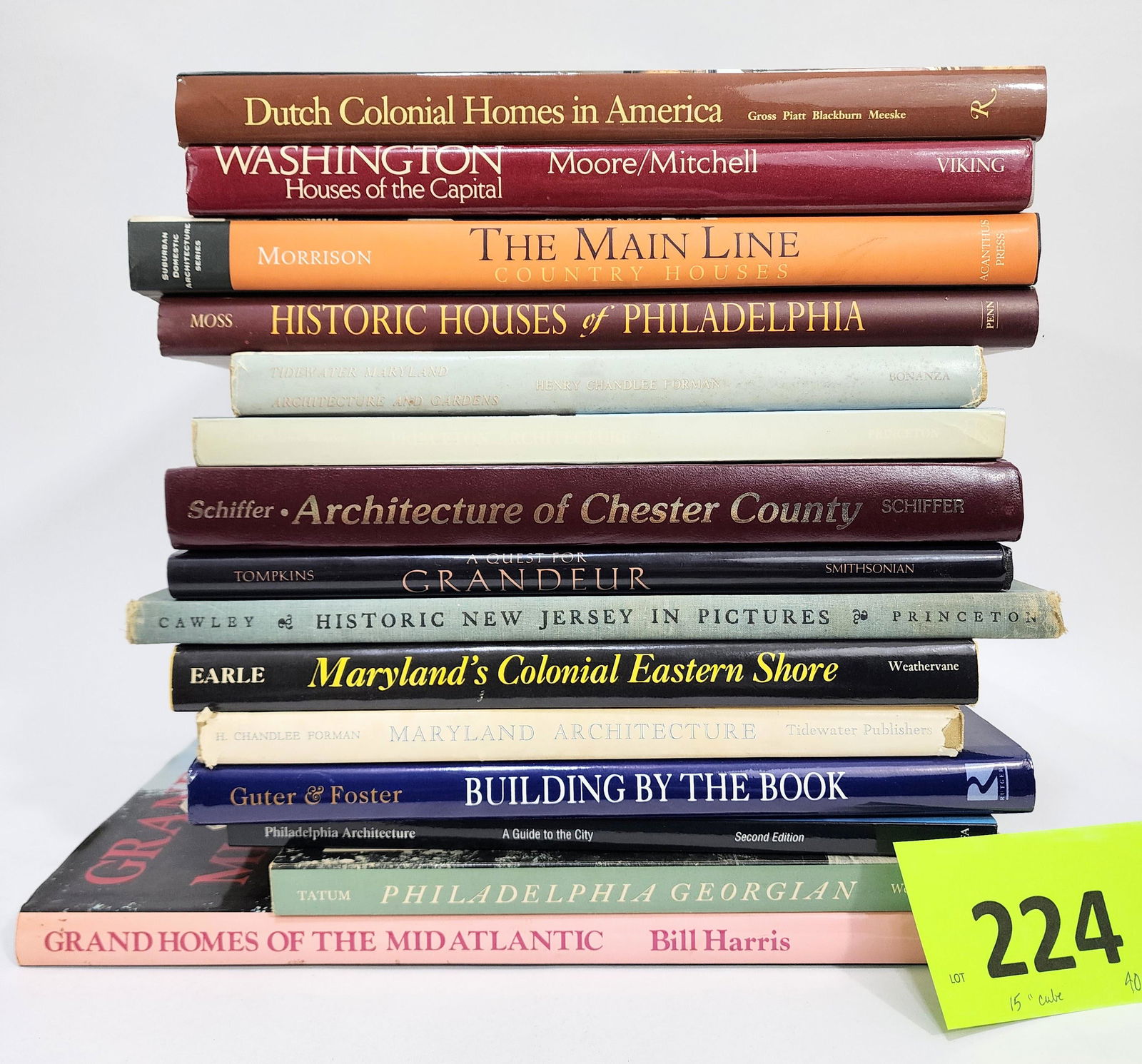 GROUP OF BOOKS ON MID-ATLANTIC ARCHITECTURE (1 of 1)