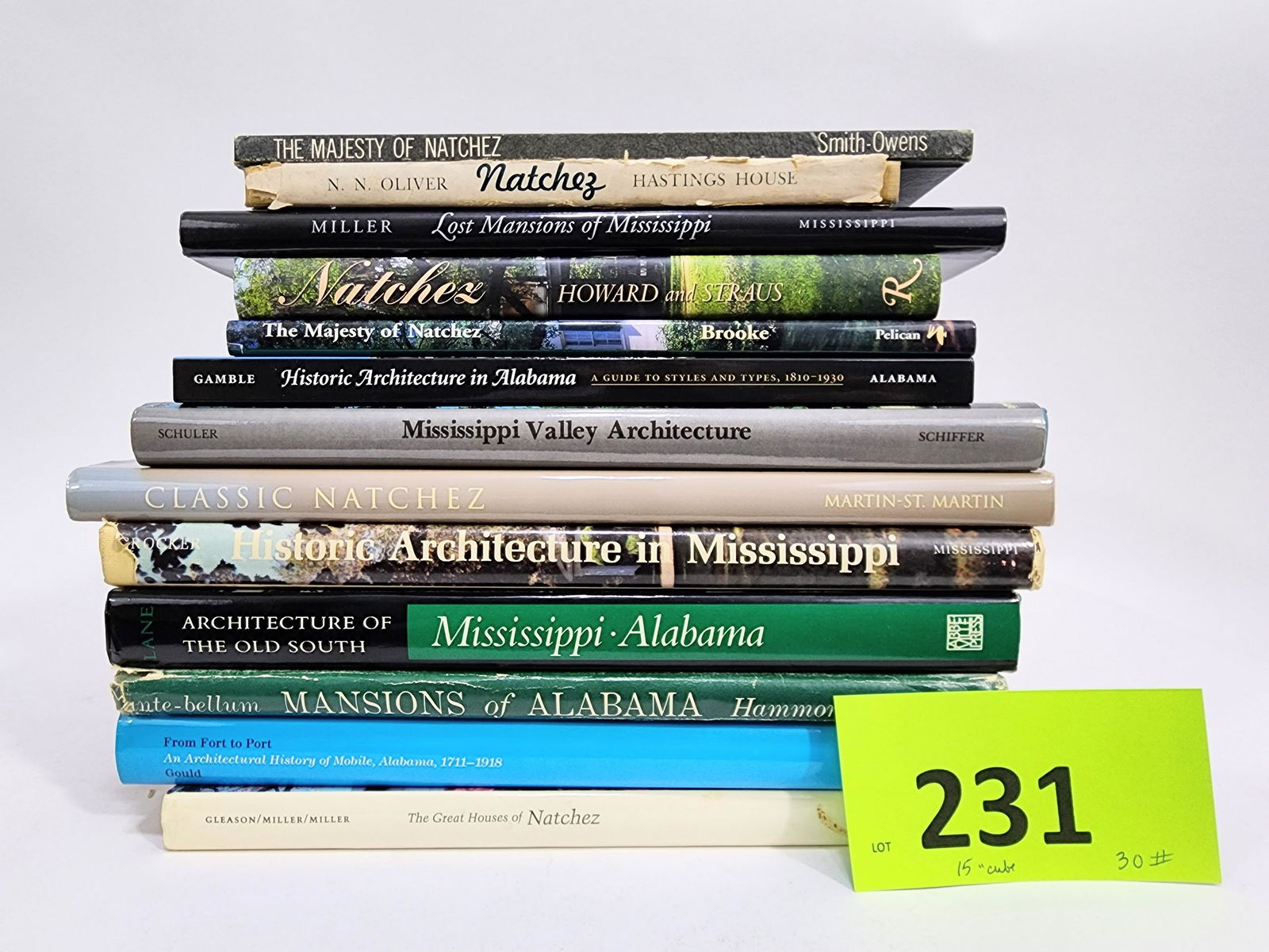 GROUP OF BOOKS ON MISSISSIPPI & ALABAMA ARCHITECTURE (1 of 1)