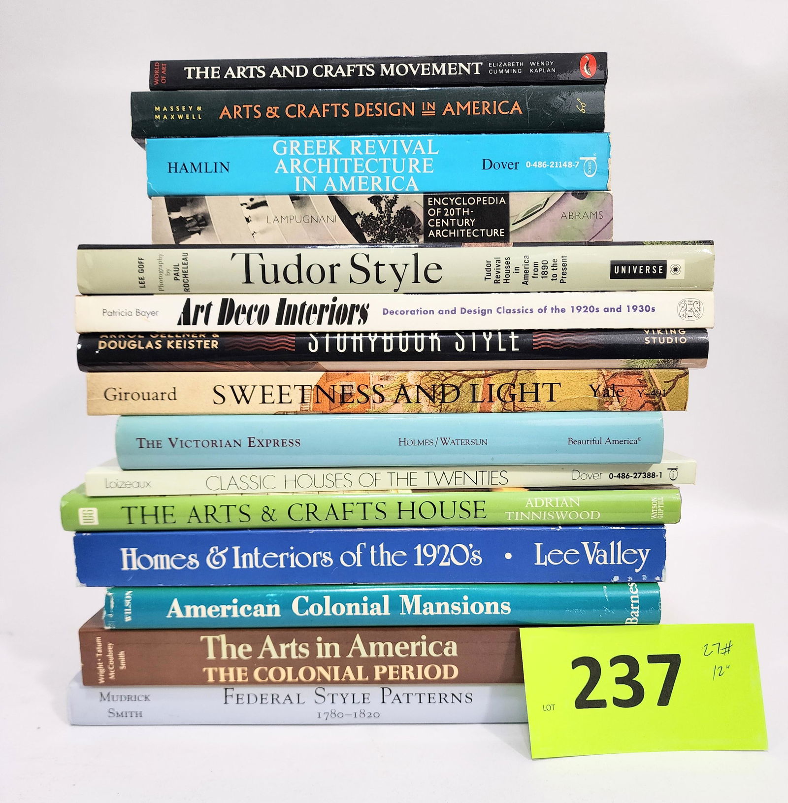 GROUP OF BOOKS ON HISTORIC ARCHTECTURAL PERIODS (1 of 1)