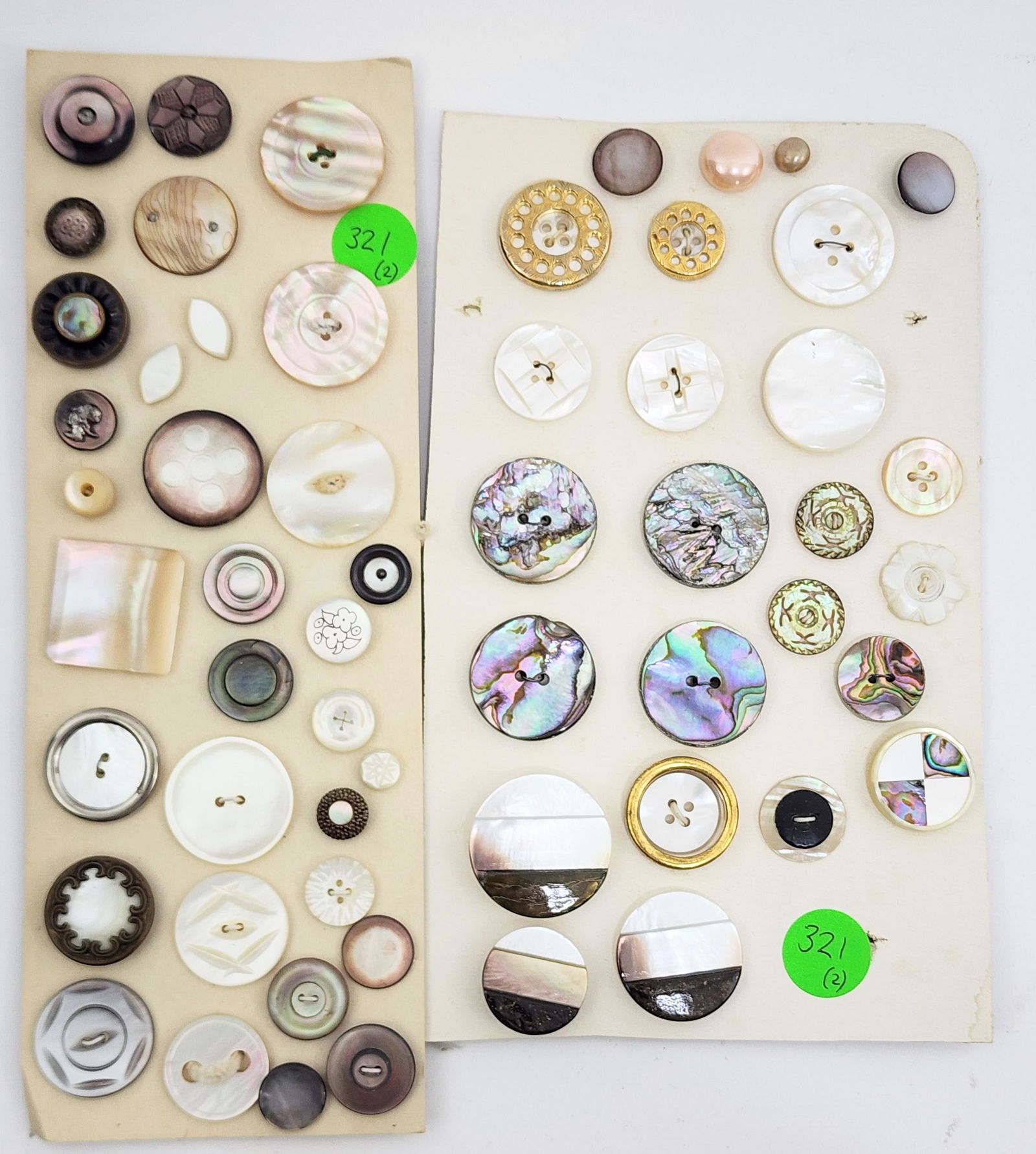 GROUP OF SHELL BUTTONS (1 of 2)