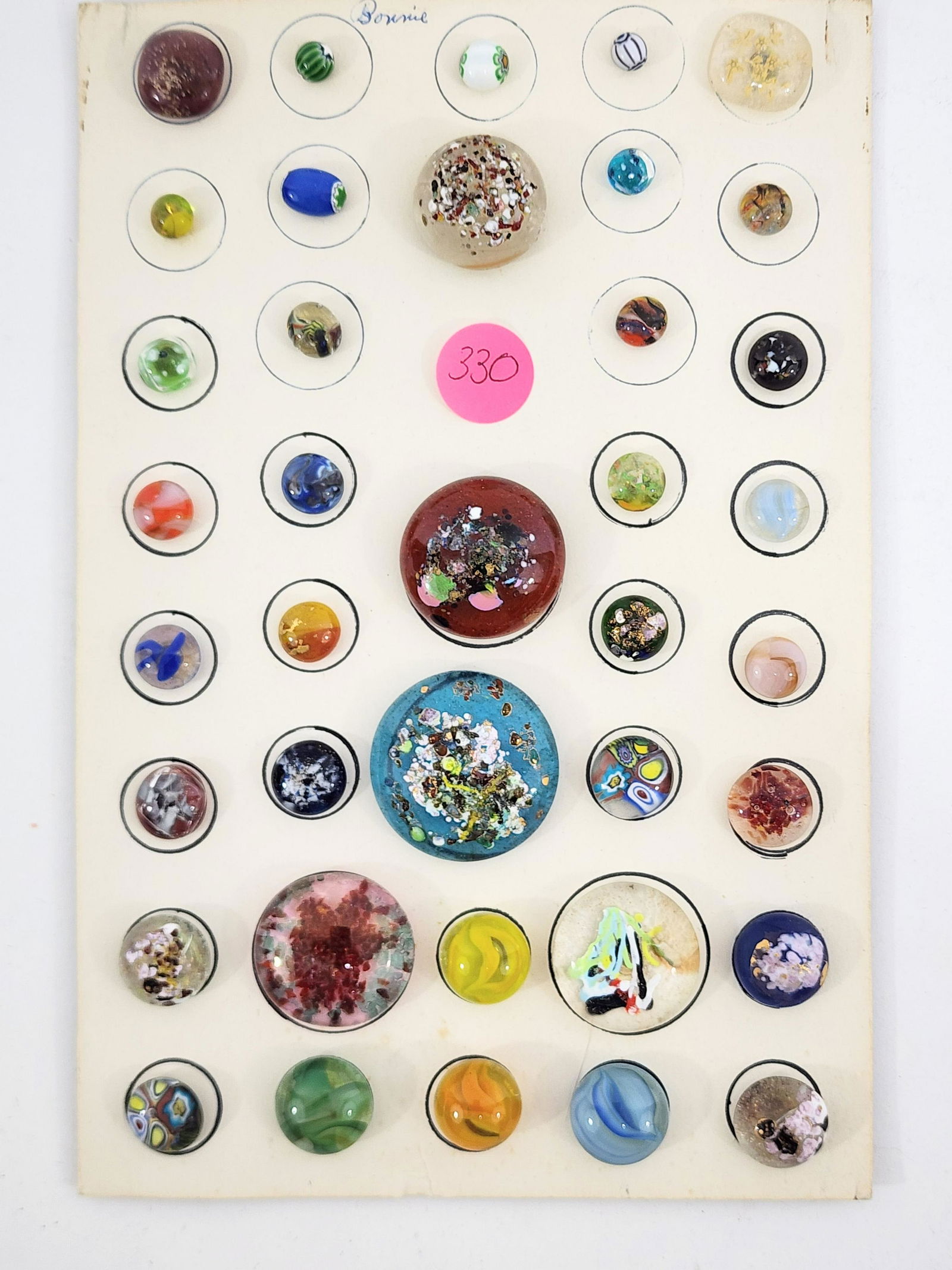 GROUP OF GLASS BUTTONS (1 of 2)