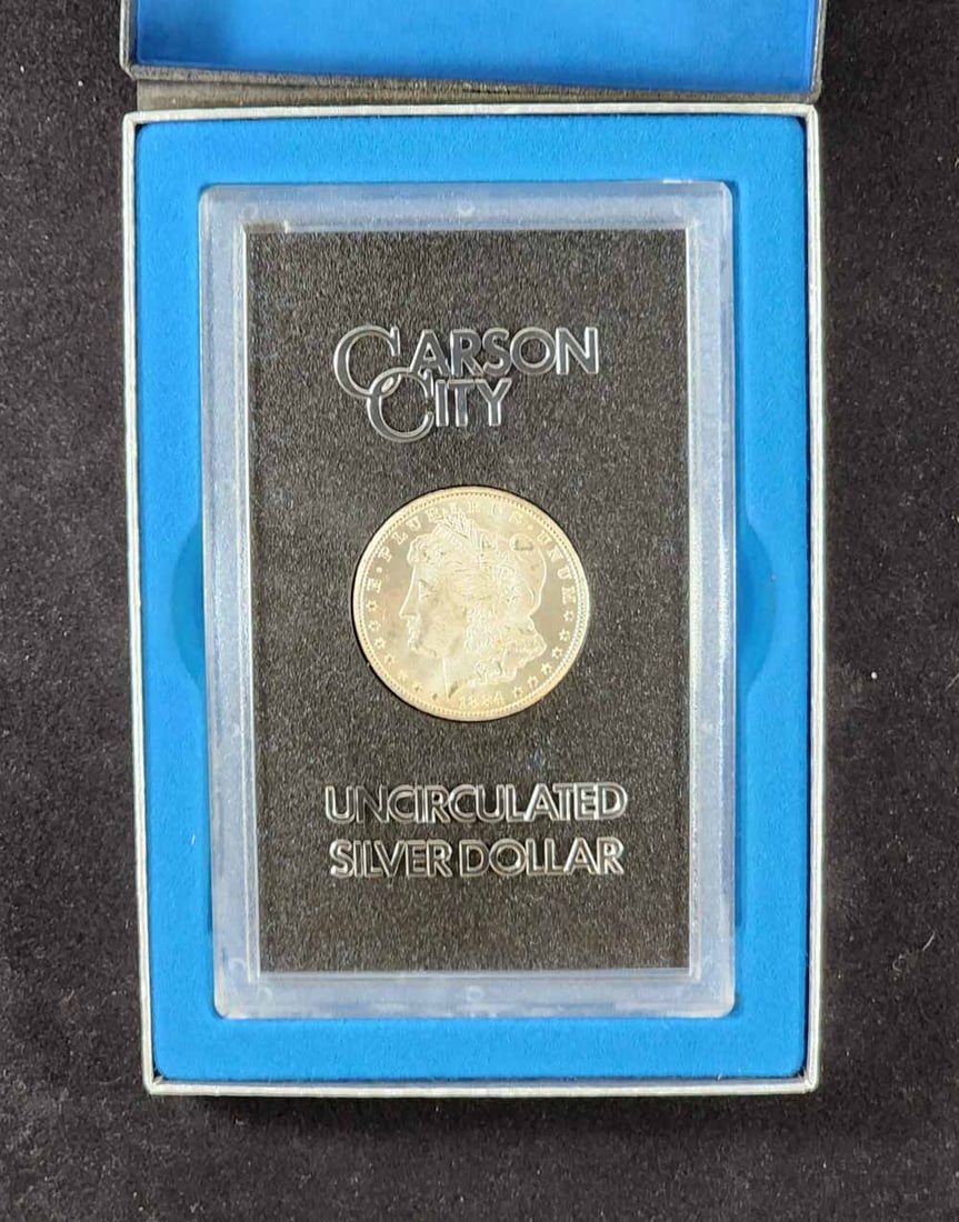 1884 CARSON CITY MORGAN SILVER DOLLAR GSA UNCIRCULATED (1 of 3)