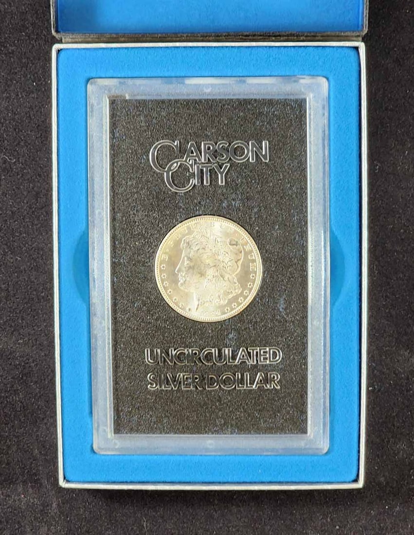 1884 CARSON CITY MORGAN SILVER DOLLAR GSA UNCIRCULATED (1 of 3)