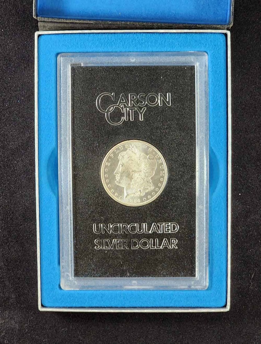 1884 CARSON CITY MORGAN SILVER DOLLAR GSA UNCIRCULATED (1 of 3)