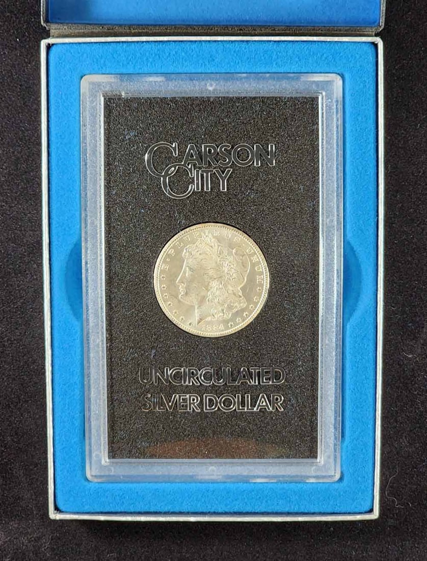 1884 CARSON CITY MORGAN SILVER DOLLAR GSA UNCIRCULATED (1 of 3)