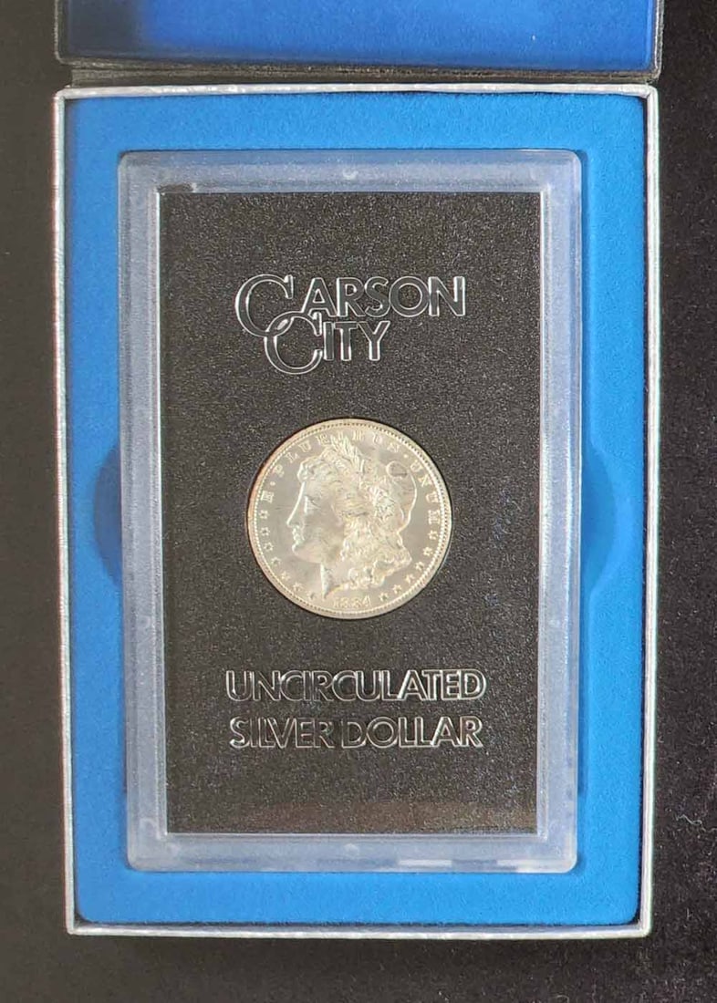 1884 CARSON CITY MORGAN SILVER DOLLAR GSA UNCIRCULATED (1 of 3)