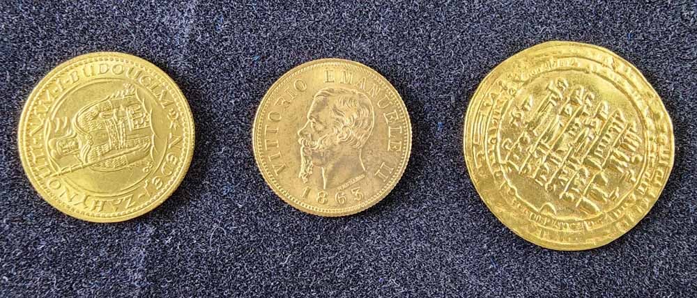3 WORLD GOLD COINS (1 of 2)