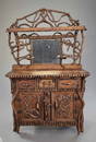 OUTSTANDING RUSTIC OR ADIRONDACK DRESSING TABLE