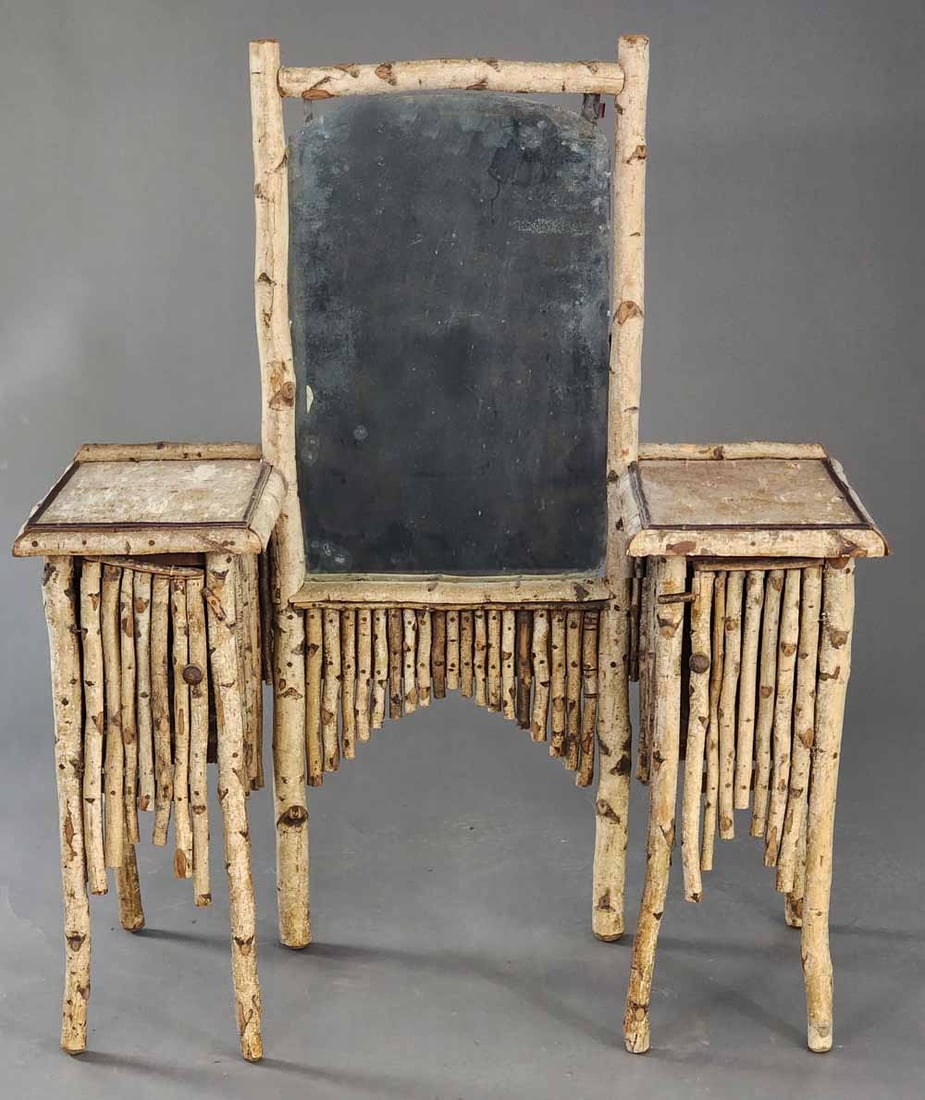 RUSTIC OR ADIRONDACK DRESSING TABLE AND CHAIR (1 of 4)