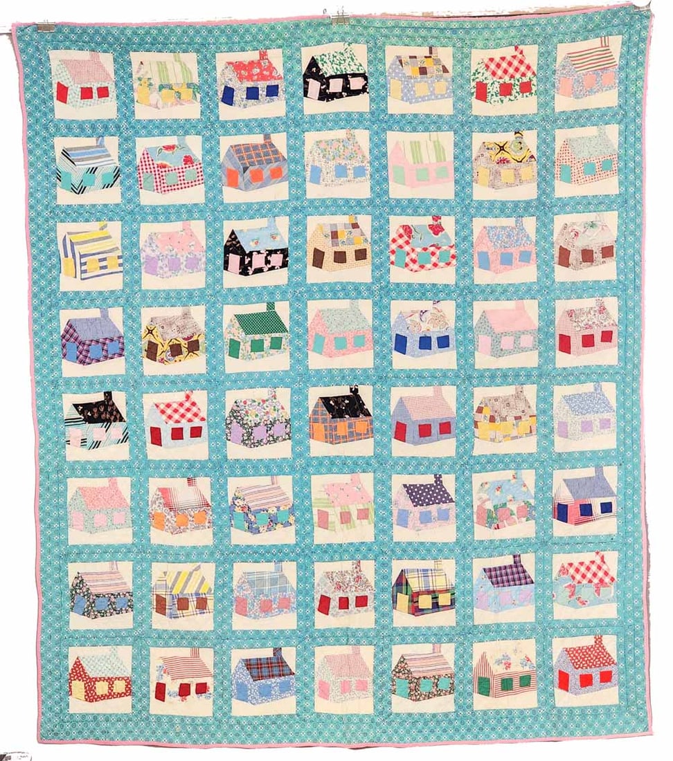 FLOUR SACK SCHOOLHOUSE QUILT (1 of 4)