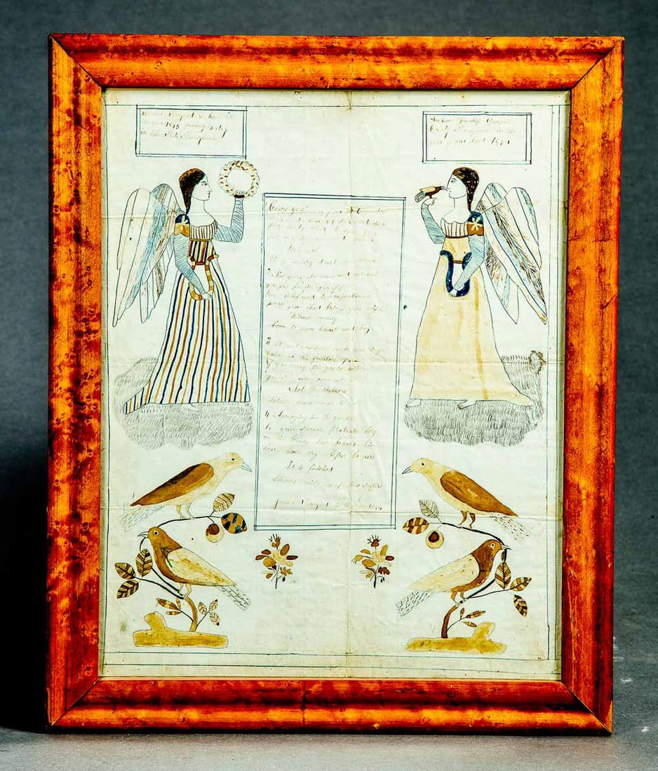 PENNSYLVANIA FRAKTUR BIRTH CERTIFICATE (1 of 6)