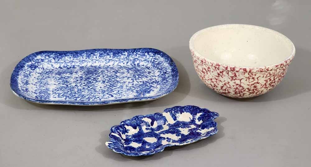 THREE PIECES OF SPONGEWARE (1 of 4)