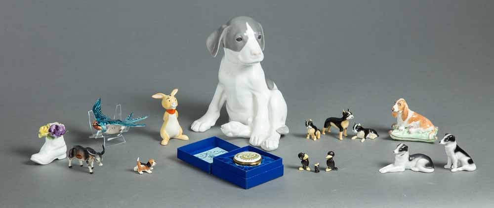 GROUP OF PORCELAIN ANIMAL FIGURES (1 of 7)