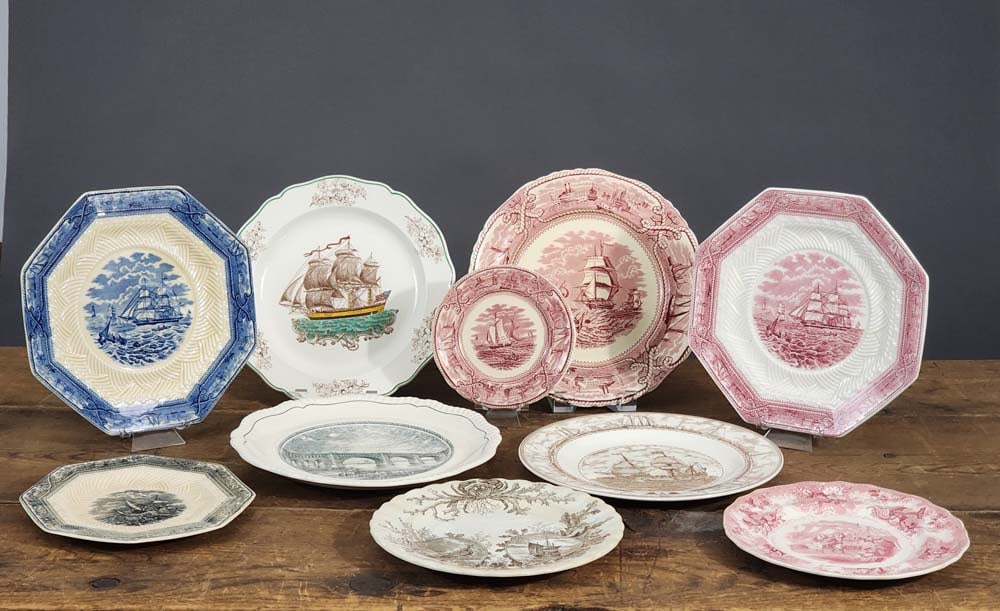 COLLECTION OF NAUTICAL-THEMED PLATES (1 of 6)