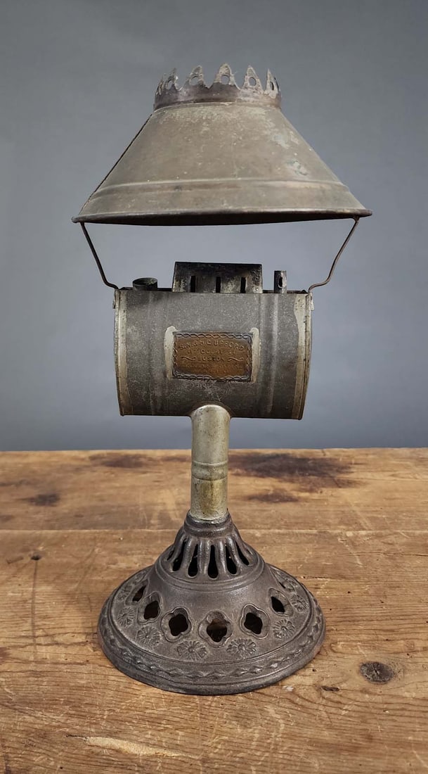 PATENTED KINNEAR'S UFFORD LARD STAND LAMP (1 of 4)