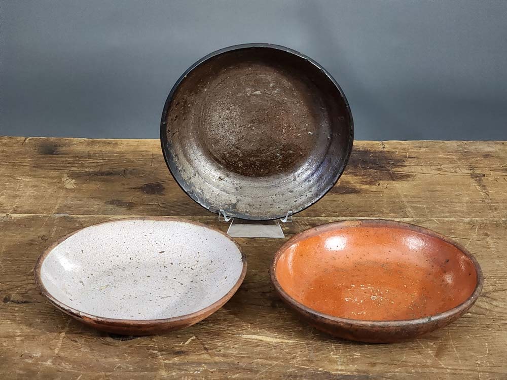 THREE REDWARE PLATES (1 of 2)