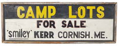 MAINE CAMP SIGN