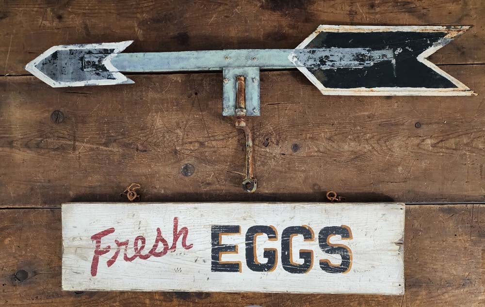 TWO SIGNS AND WEATHERVANE DIRECTIONAL (1 of 5)