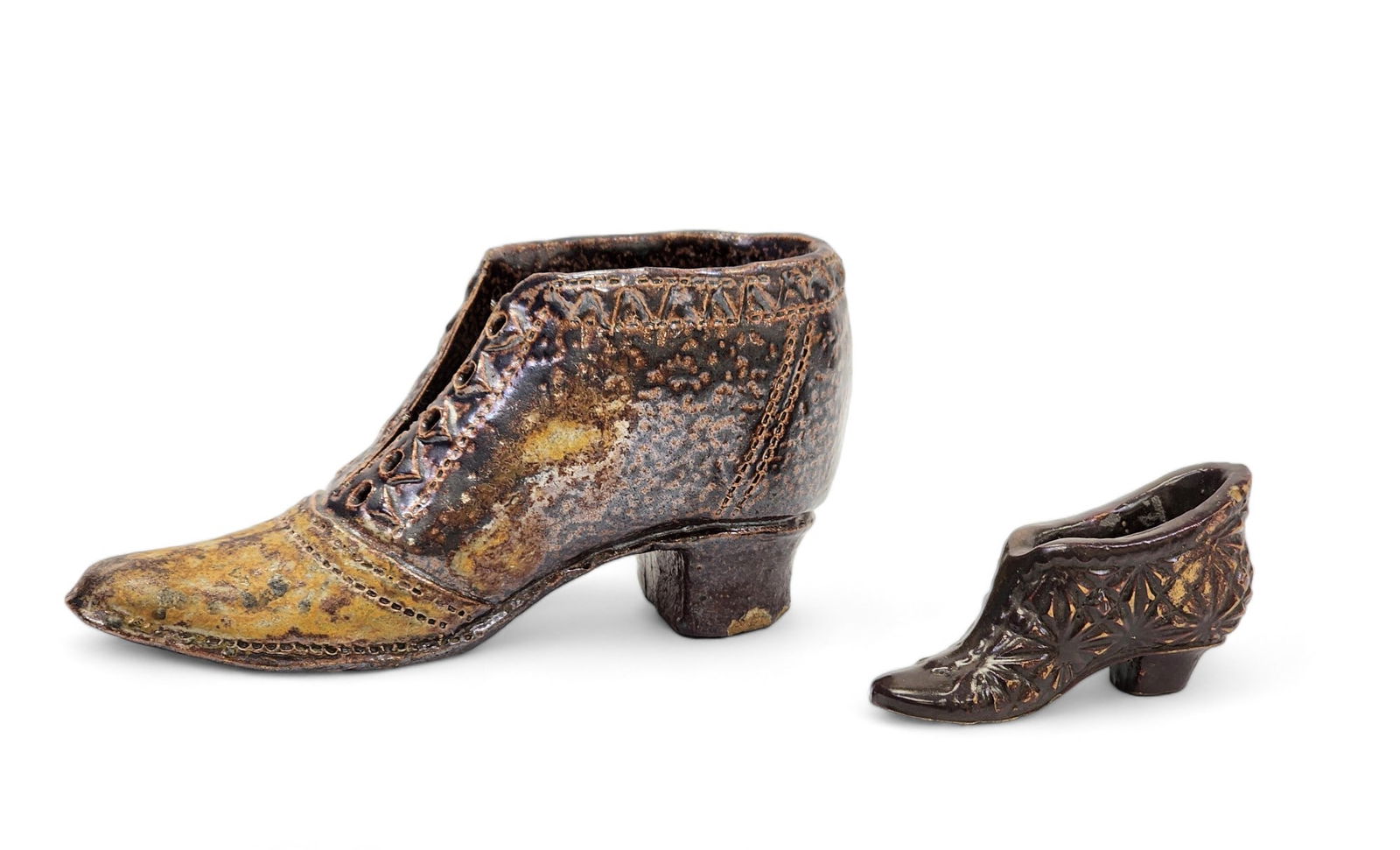 TWO POTTERY SHOES (1 of 4)