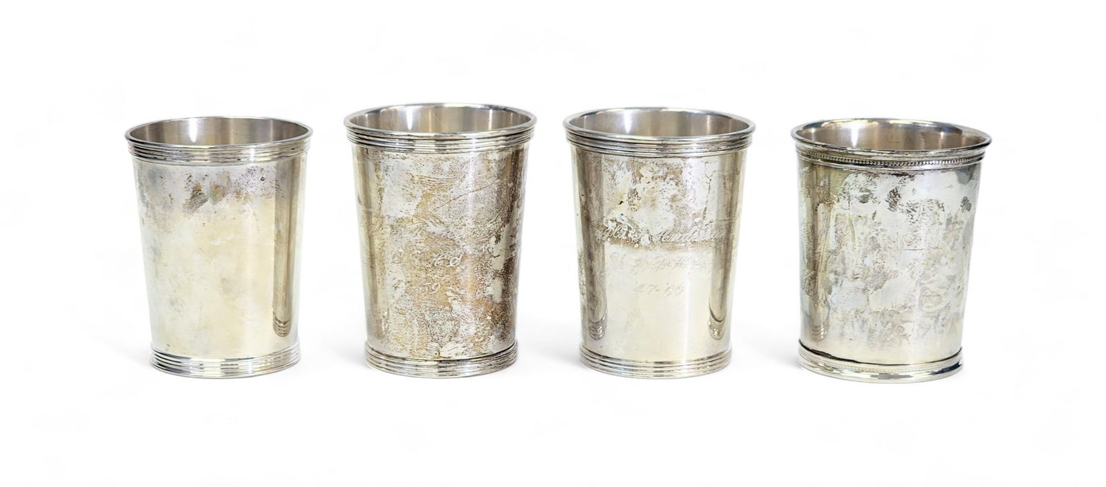 FOUR STERLING SILVER JULEP CUPS (1 of 6)