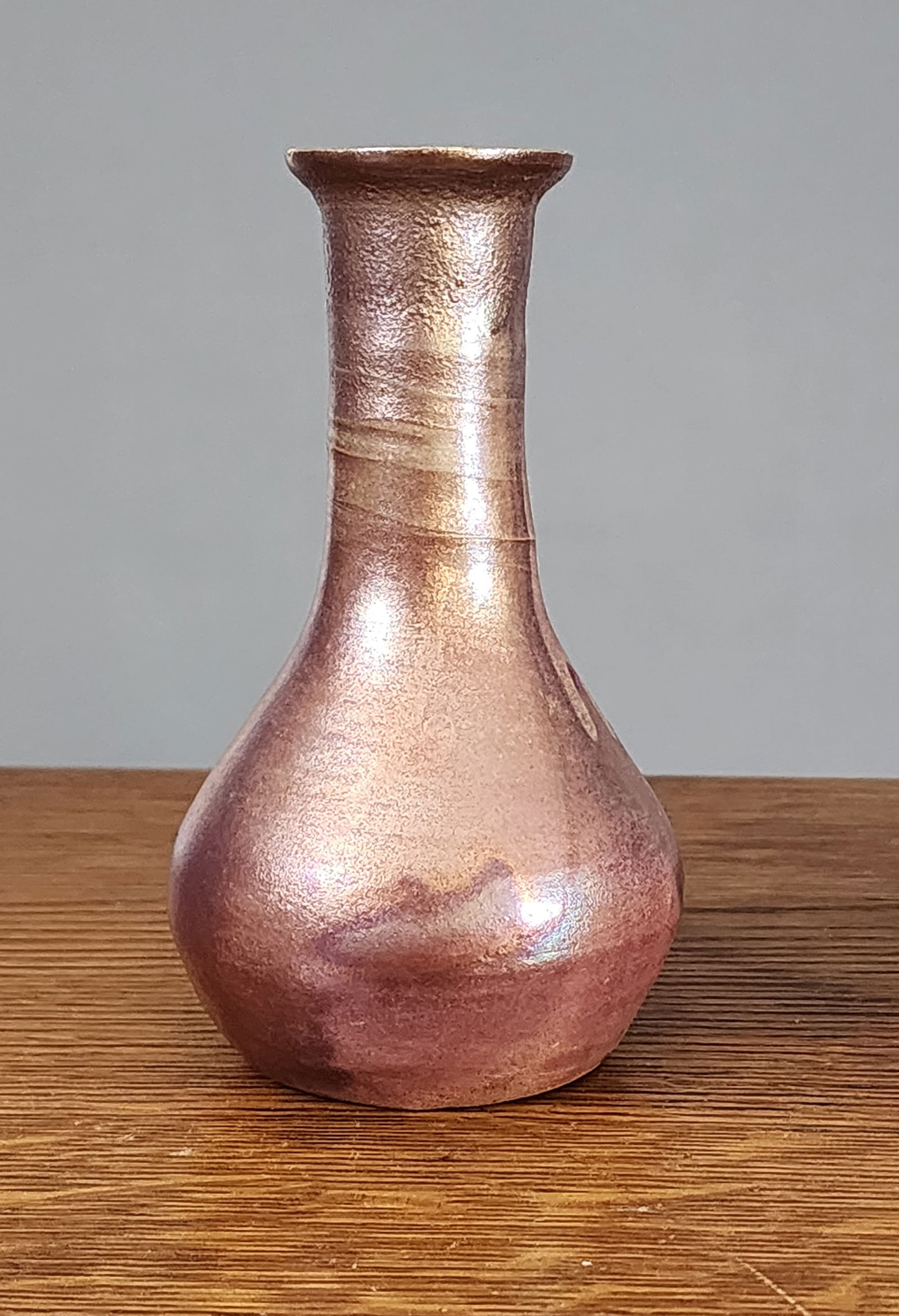 PEWABIC IRIDESCENT BUD VASE (1 of 4)