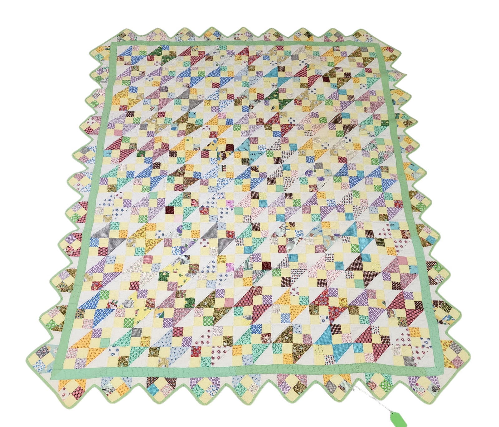 JACOB'S LADDER VARIATION PIECED QUILT (1 of 4)