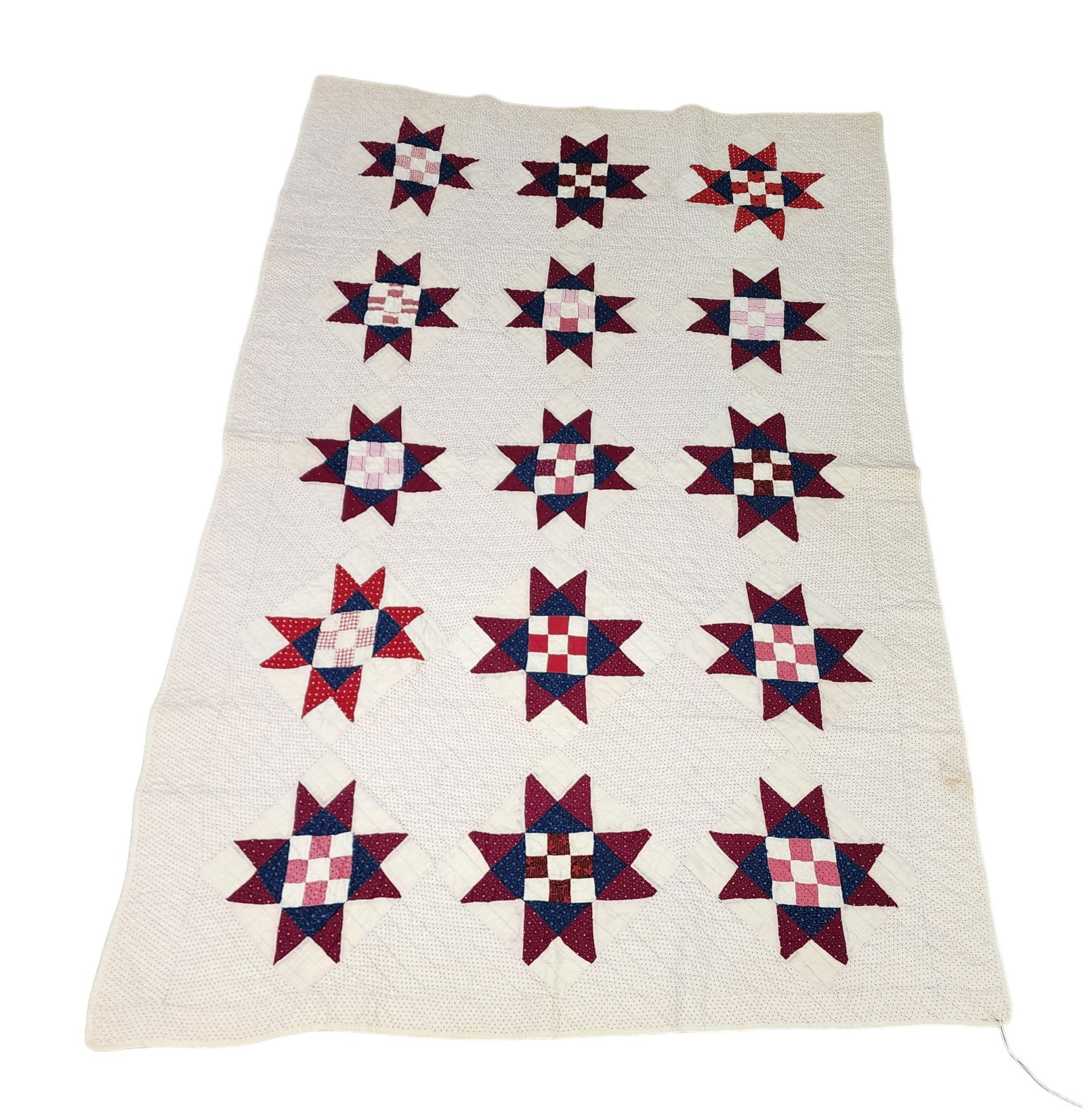 DOLLY MADISON'S STAR PIECED CHILD'S QUILT (1 of 4)
