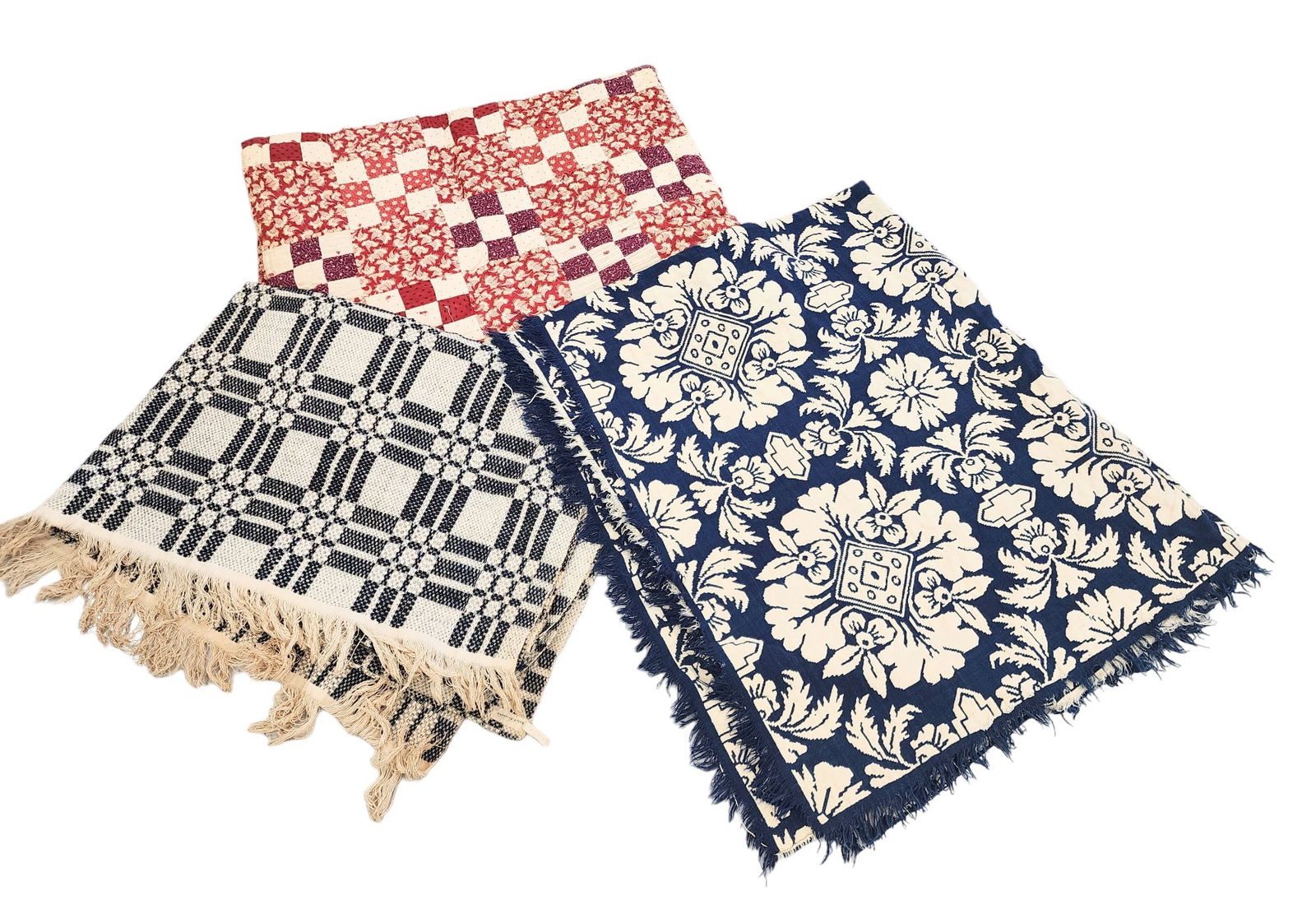 TWO COVERLETS AND A QUILT (1 of 3)