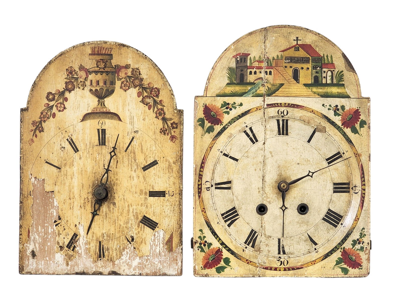 TWO GERMAN TALL CLOCK / WAG MOVEMENTS (1 of 4)