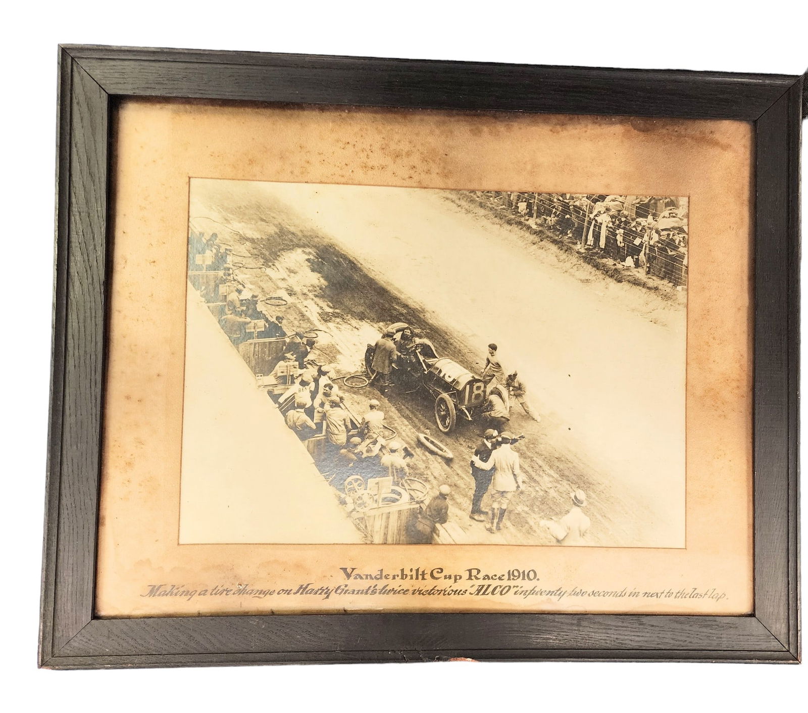 AUTO RACING PHOTOGRAPH FROM THE 1910 VANDERBILT CUP (1 of 3)