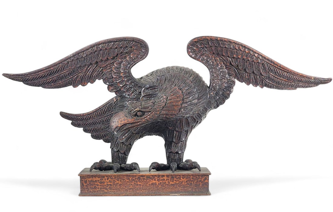 FOLK ART CARVED EAGLE (1 of 13)