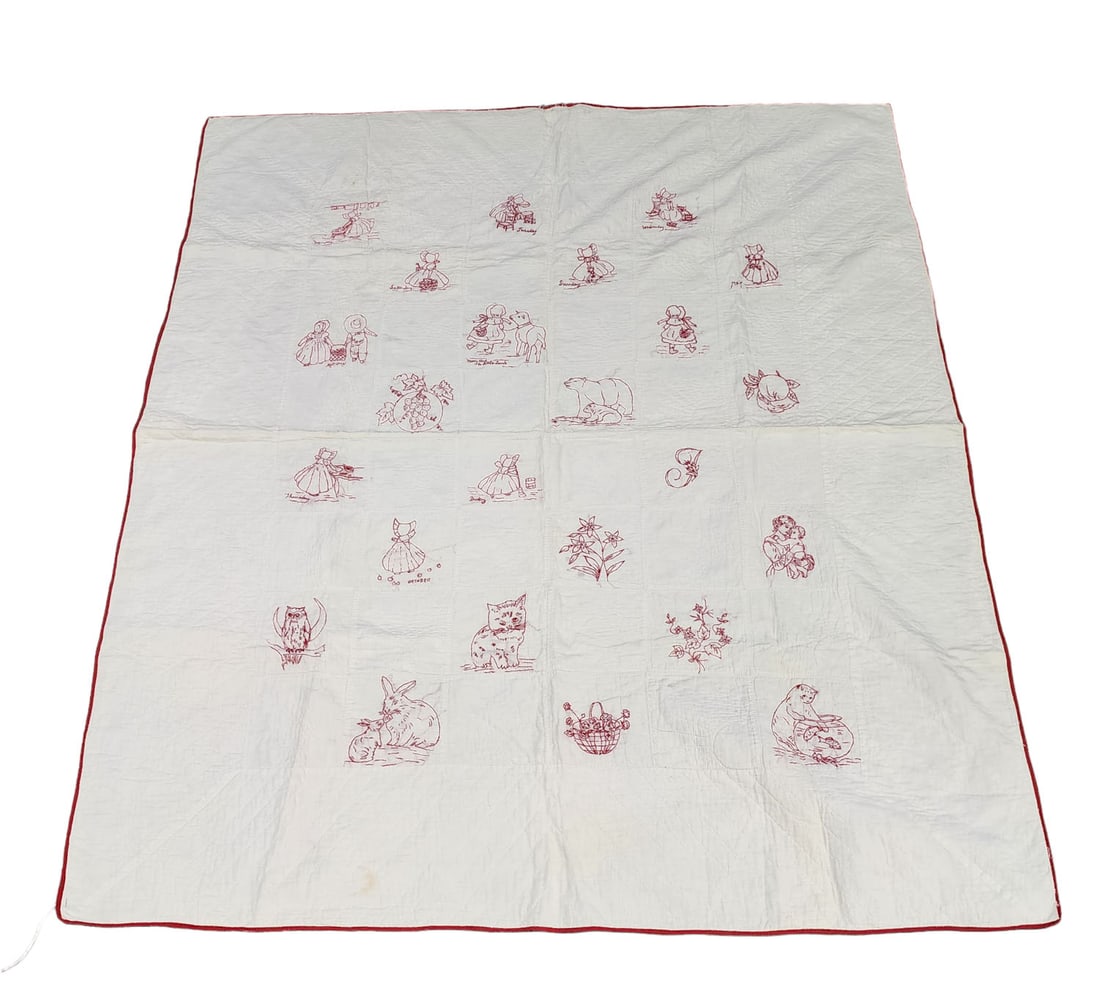 EMBROIDERED QUILT (1 of 6)