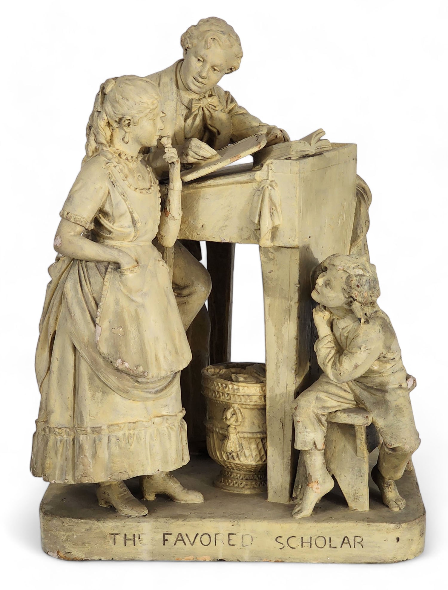 JOHN ROGERS GROUP: THE FAVORED SCHOLAR (1 of 6)