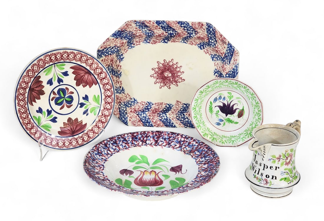 COLLECTION OF COLORFUL ENGLISH CERAMICS (1 of 9)