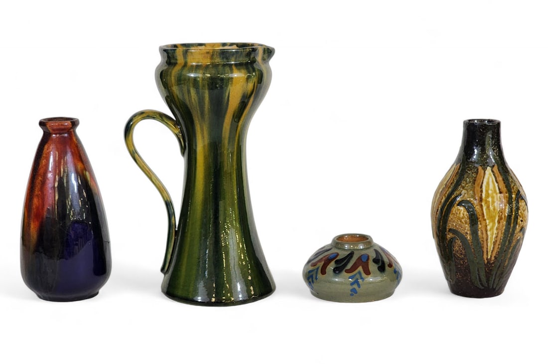 FOUR PIECES OF ART POTTERY (1 of 14)