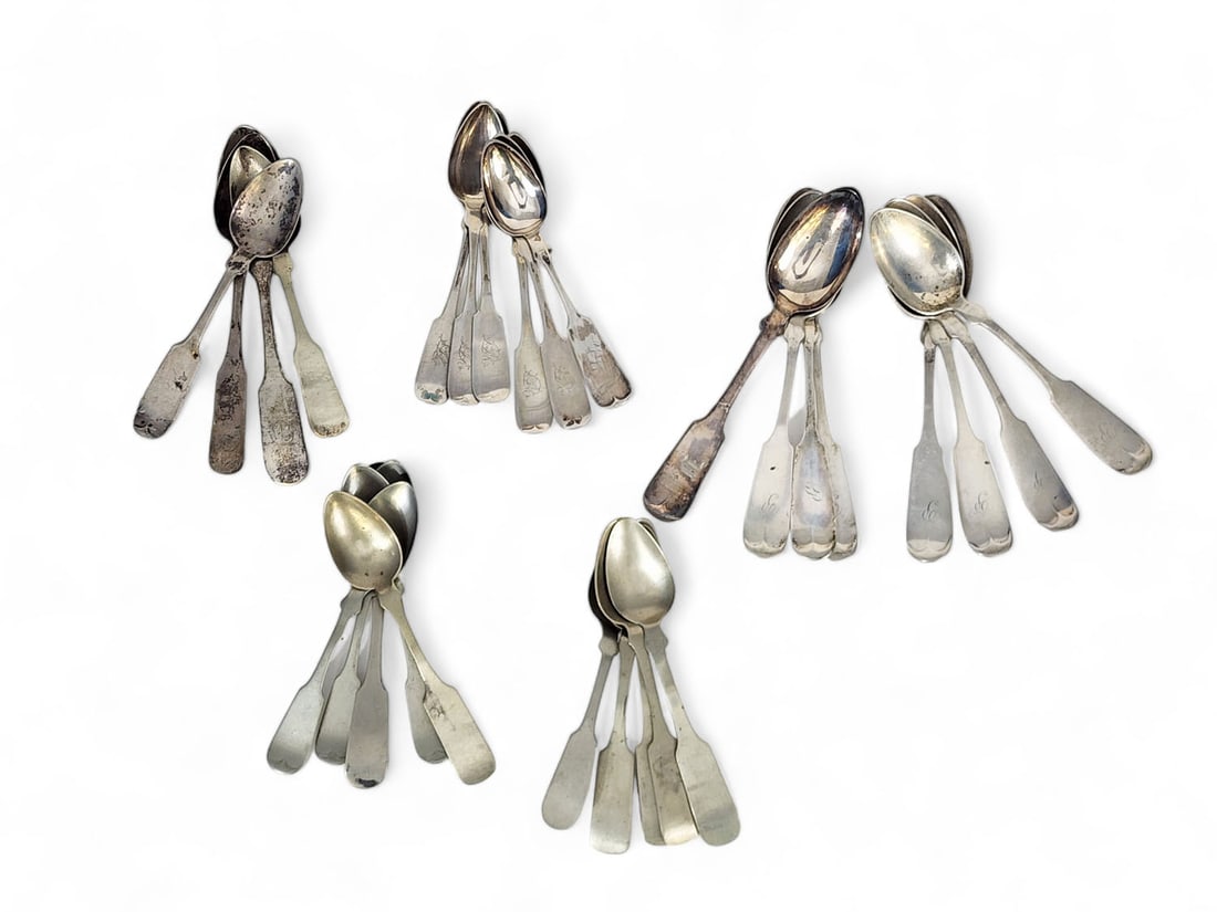 COLLECTION OF SILVER SPOONS (1 of 7)