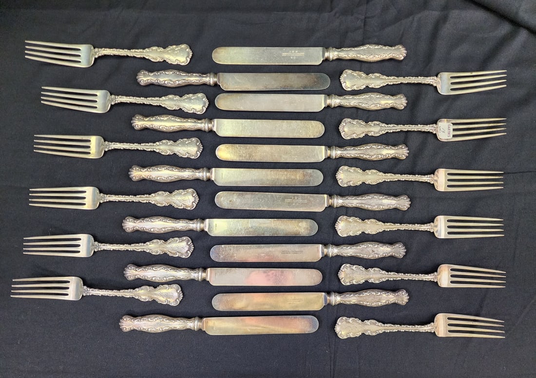 PARTIAL STERLING SILVER FLATWARE SET (1 of 5)