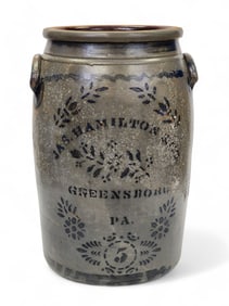 JAMES HAMILTON 5-GALLON JAR