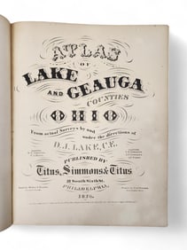 ATLAS OF LAKE AND GEAUGA COUNTY, OHIO