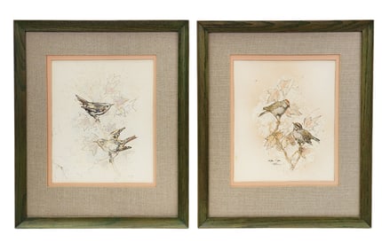 TWO DRAWINGS BY LESLIE COPE (OHIO, 1913-2002)