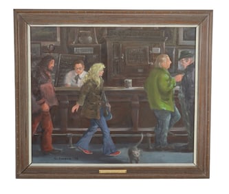 CLYDE SINGER (OHIO, 1908-1999): MCSORLEY'S-PASSING THE BAR