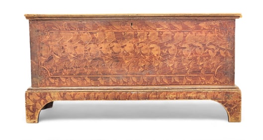 DECORATED BLANKET CHEST
